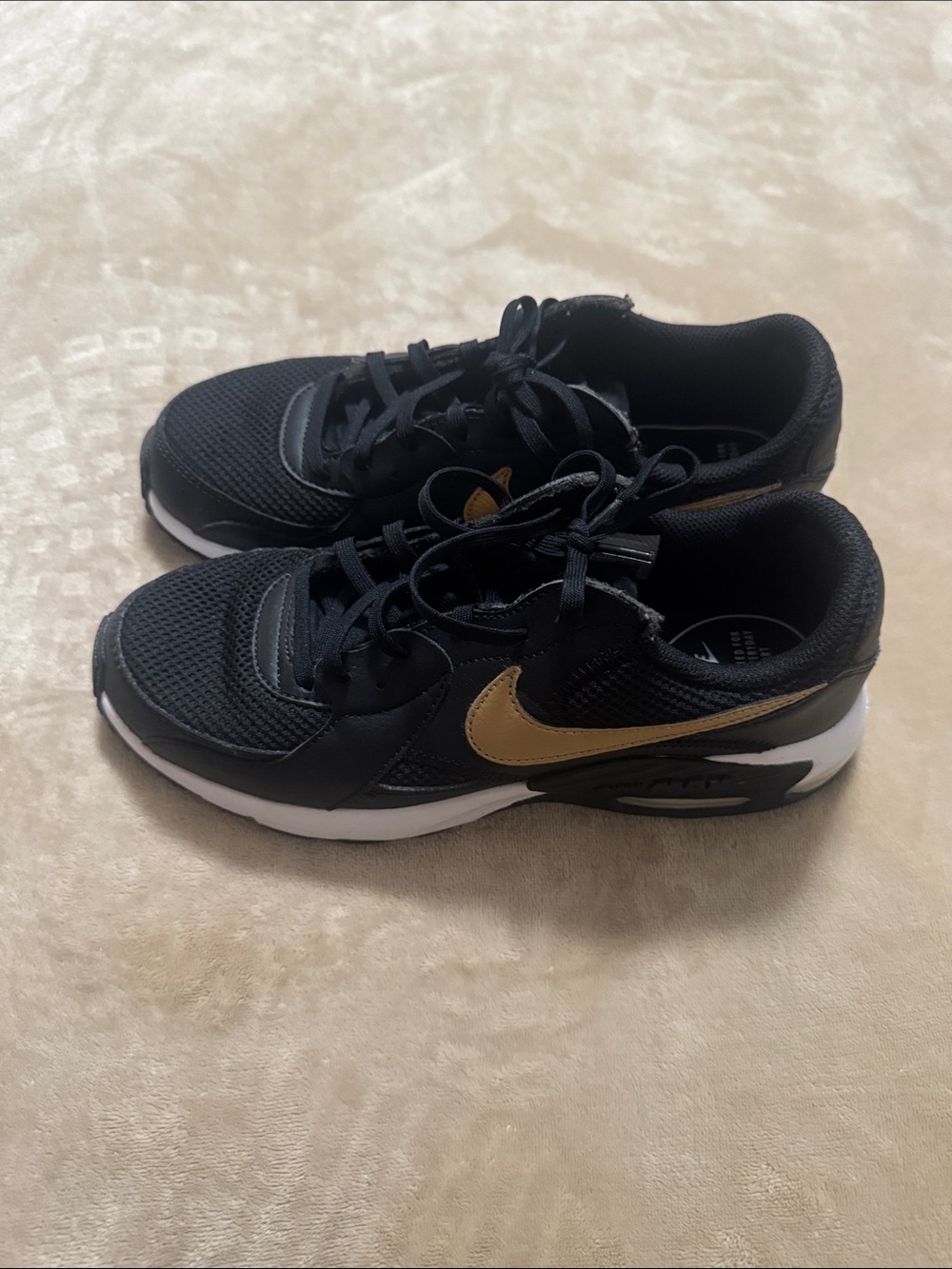 Nike Black Sneakers with Tan Swoosh Accent - Picture 5 of 13